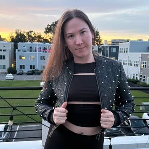 Studded Bomber Jacket Size Small